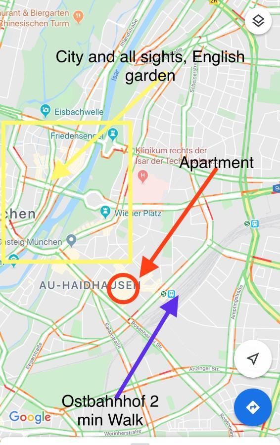 City 80 Qm, Au Haidhausen 1-4 Persons Apartment Munich
